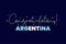 Win Argentina Team in Tournament.Â  Typography design for greetings.Â 